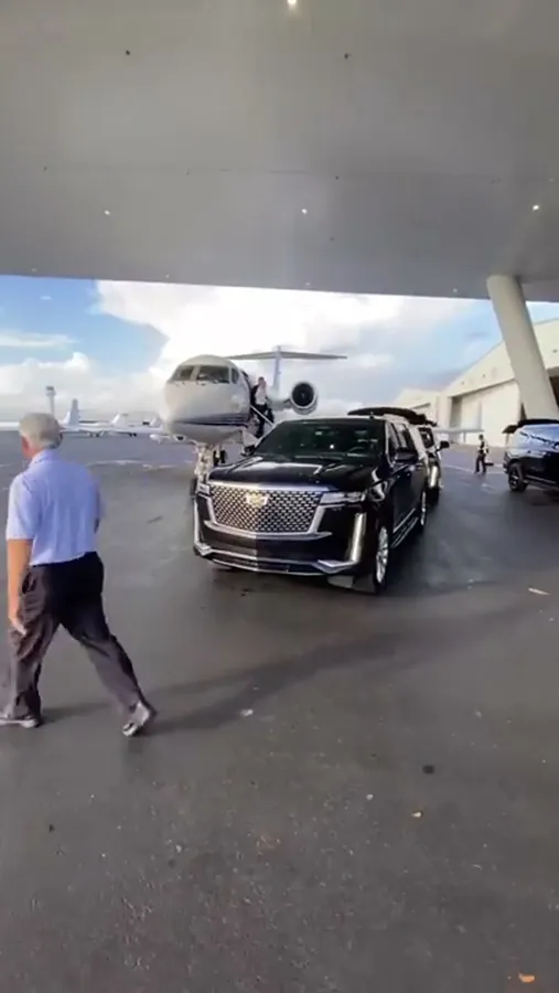 Private jet pickup