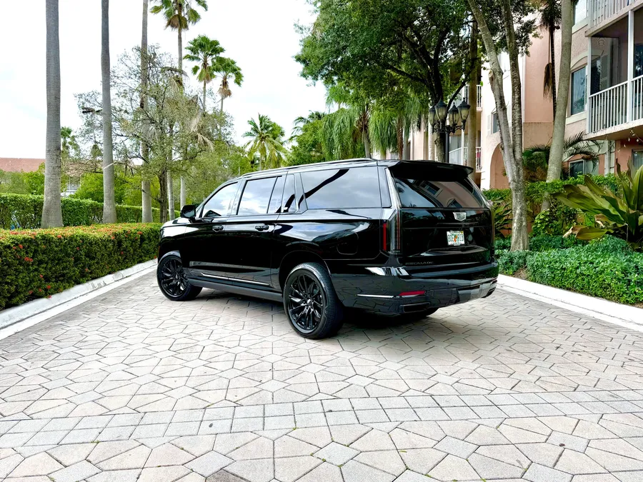 Cadillac Escalade at a residence