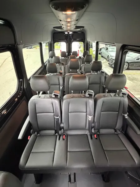 Leather passenger seats